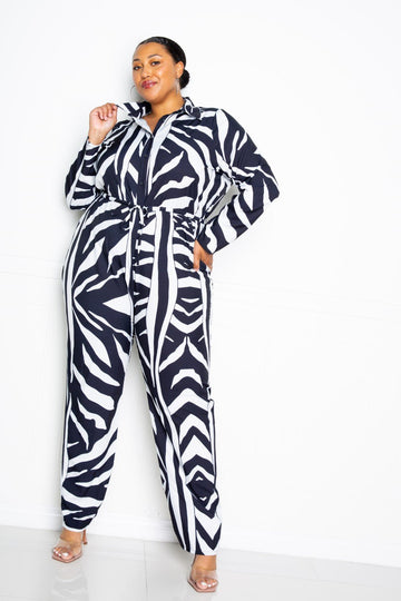 Button Up Long Sleeve Jumpsuit - Passion 4 Fashion USA