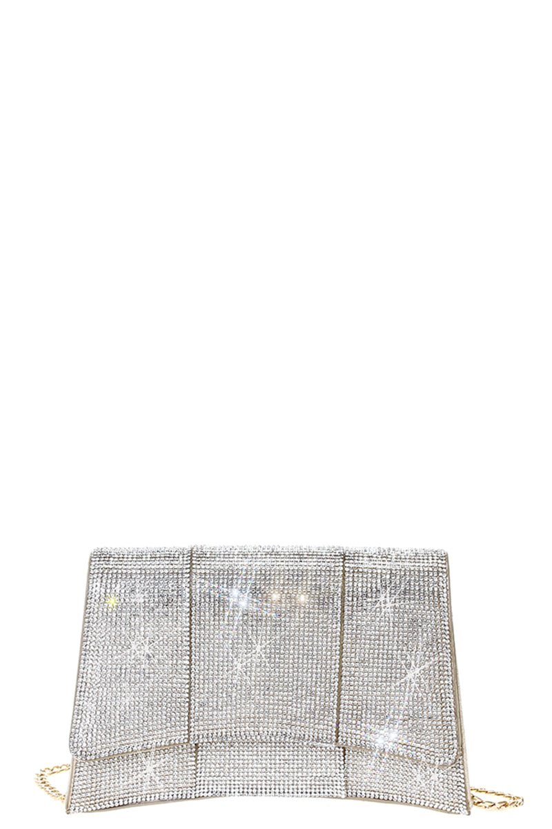 Fashion Square Curve Rhinestone Chic Crossbody Bag - Passion 4 Fashion USA