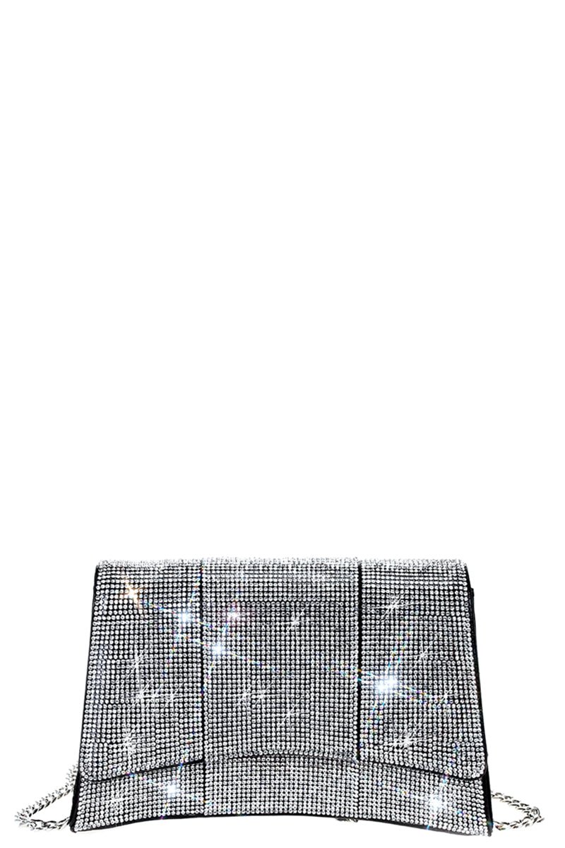 Fashion Square Curve Rhinestone Chic Crossbody Bag - Passion 4 Fashion USA