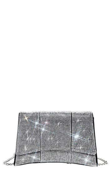 Fashion Square Curve Rhinestone Chic Crossbody Bag - Passion 4 Fashion USA