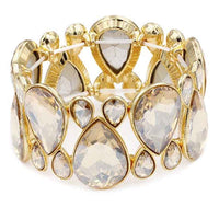 Gem Crystal Stone Stretch Bracelet - Passion 4 Fashion USA