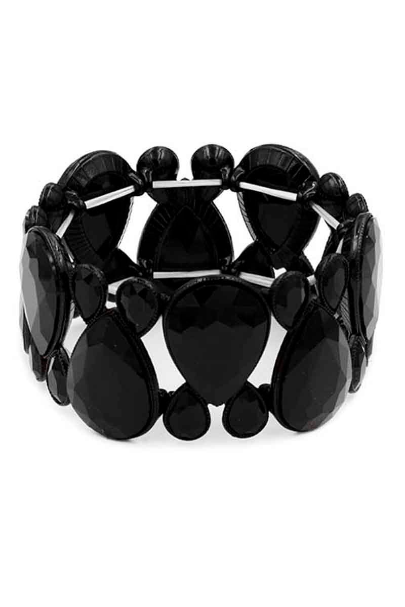 Gem Crystal Stone Stretch Bracelet - Passion 4 Fashion USA