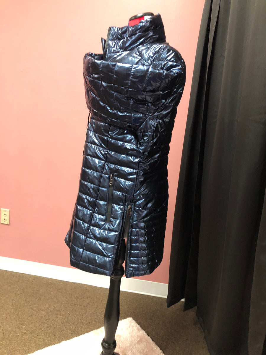 Metallic Puffer Coat