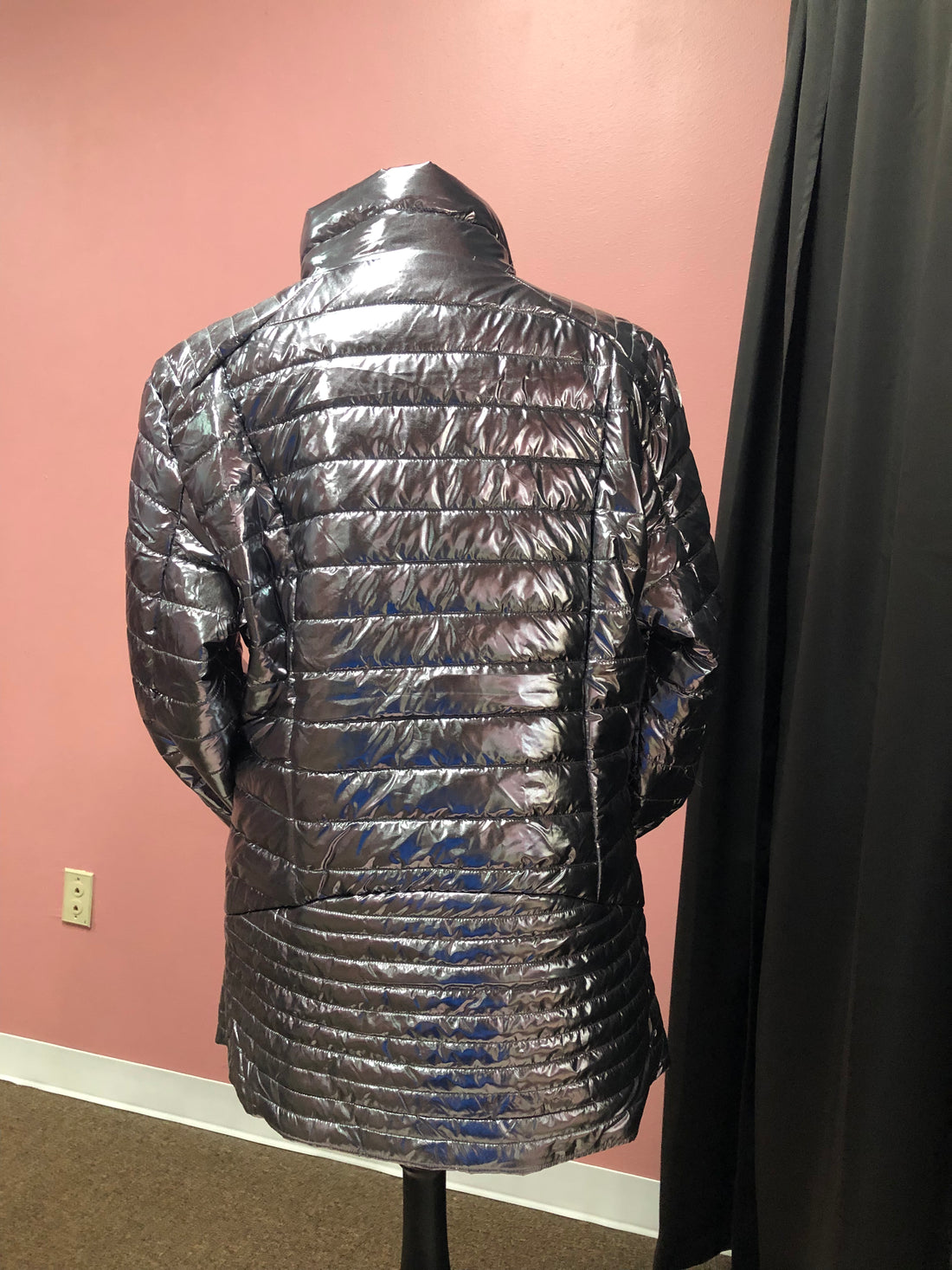 Metallic Puffer Coat