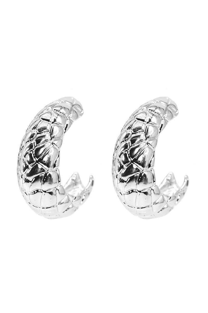 Mini Thick Metal Open Hoop Earring - Passion 4 Fashion USA