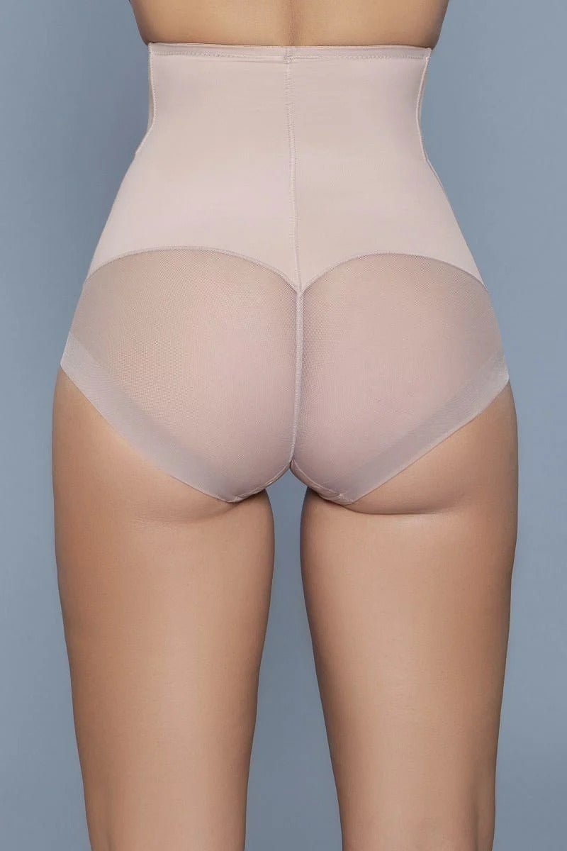 Nude High Waist Mesh Body Shaper With Waist Boning - Passion 4 Fashion USA