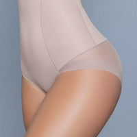 Nude High Waist Mesh Body Shaper With Waist Boning - Passion 4 Fashion USA