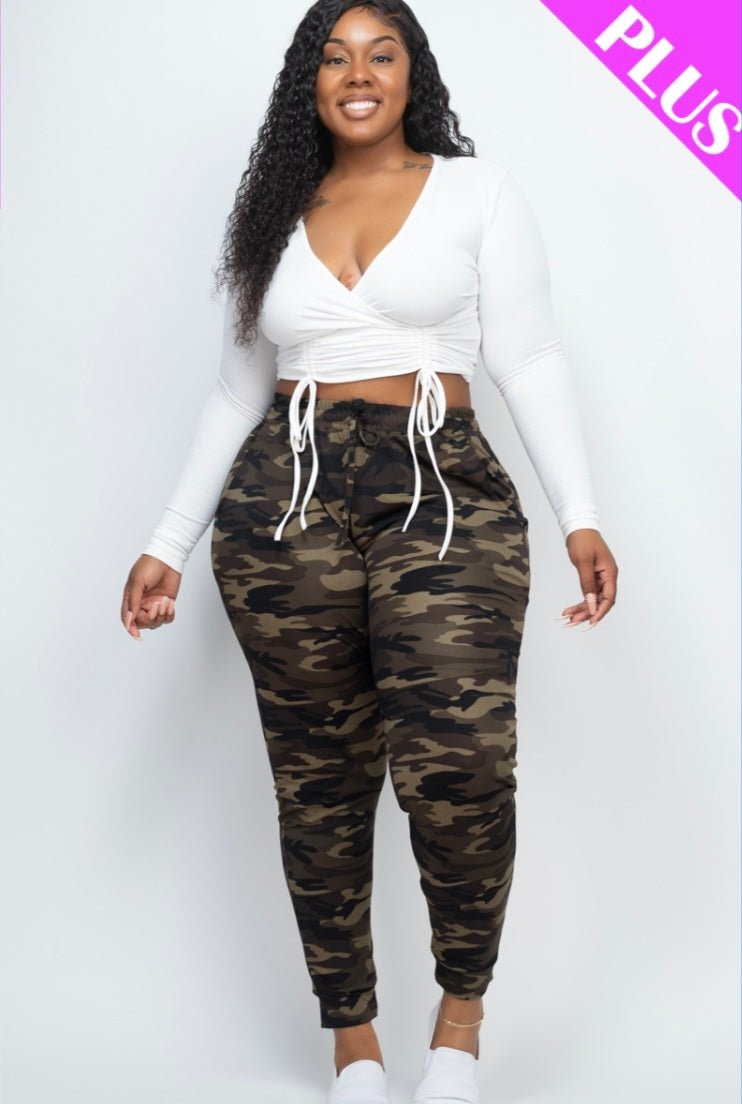 Plus Camo Pants - Passion 4 Fashion USA