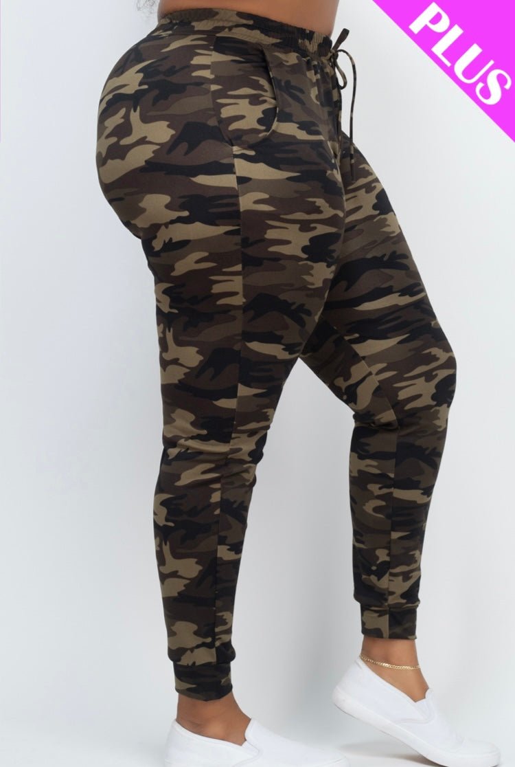 Plus Camo Pants - Passion 4 Fashion USA