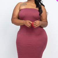 Plus Tube Bodycon Dress - Passion 4 Fashion USA