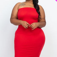 Plus Tube Bodycon Dress - Passion 4 Fashion USA