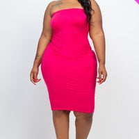 Plus Tube Bodycon Dress - Passion 4 Fashion USA