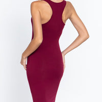 Racerback Sleeveless Midi Dress - Passion 4 Fashion USA