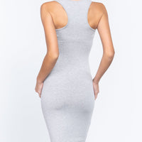 Racerback Sleeveless Midi Dress - Passion 4 Fashion USA