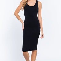 Racerback Sleeveless Midi Dress - Passion 4 Fashion USA