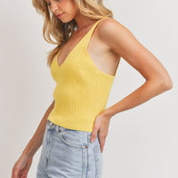 Rib Knit Sleeveless Top - Passion 4 Fashion USA