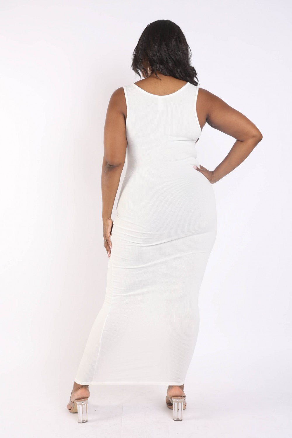 Ribbed Tank Maxi Dress - Passion 4 Fashion USA