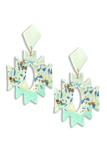 Rodeo western aztec shape dangle earring - Passion 4 Fashion USA