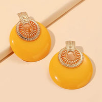 Round Metal Post Earring - Passion 4 Fashion USA