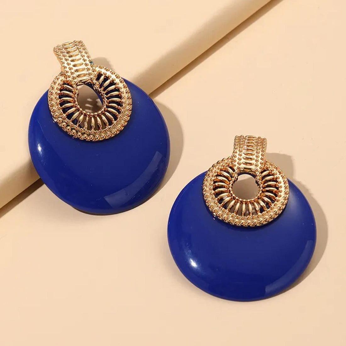 Round Metal Post Earring - Passion 4 Fashion USA