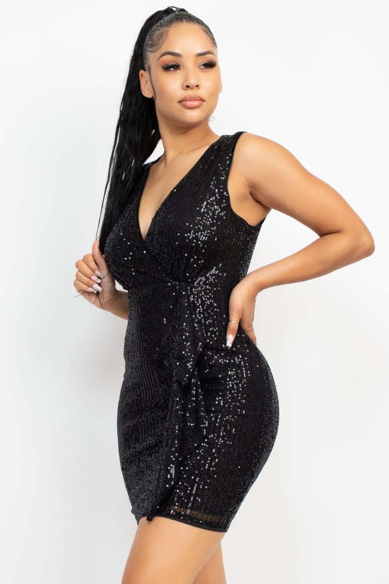 Sequin Mesh Bodycon Dress - Passion 4 Fashion USA