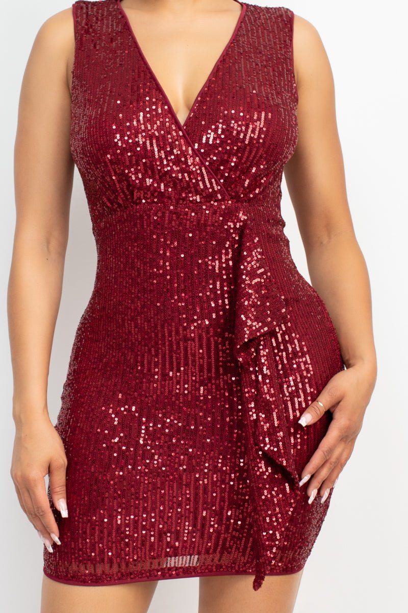 Sequin Mesh Bodycon Dress - Passion 4 Fashion USA