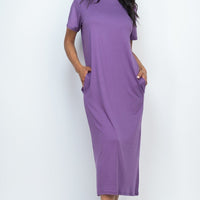 Side Pocket Tee Dress - Passion 4 Fashion USA