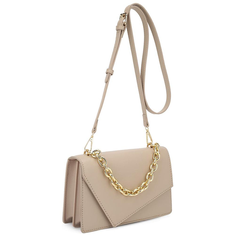 Smooth Plain Chain Link Crossbody Bag - Passion 4 Fashion USA