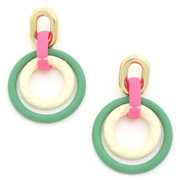 Smooth Texture Round Dangle Earring - Passion 4 Fashion USA