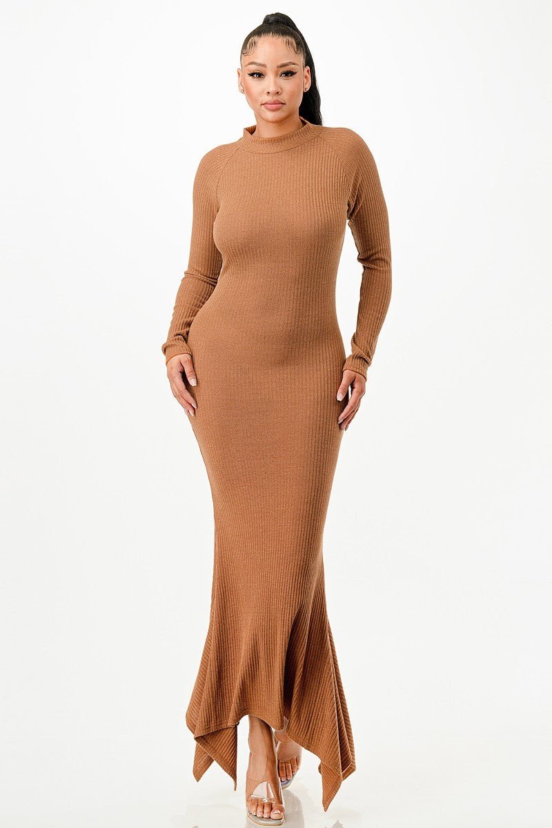 Soft Faux Wool Long Dress Passion 4 Fashion USA Soft Faux Wool Long Dress Passion 4 Fashion USA