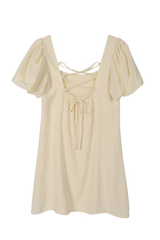 SS back strap dress - solid color - Passion 4 Fashion USA