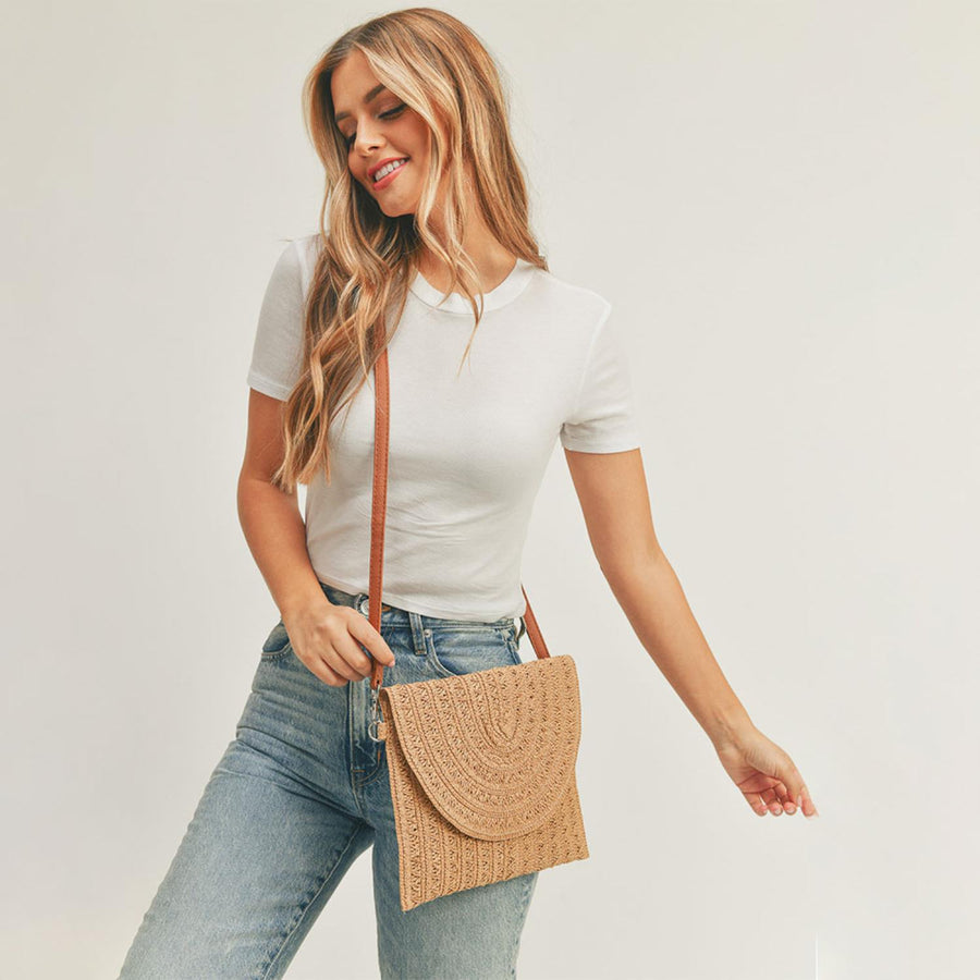 Straw Envelope Crossbody & Clutch - Passion 4 Fashion USA