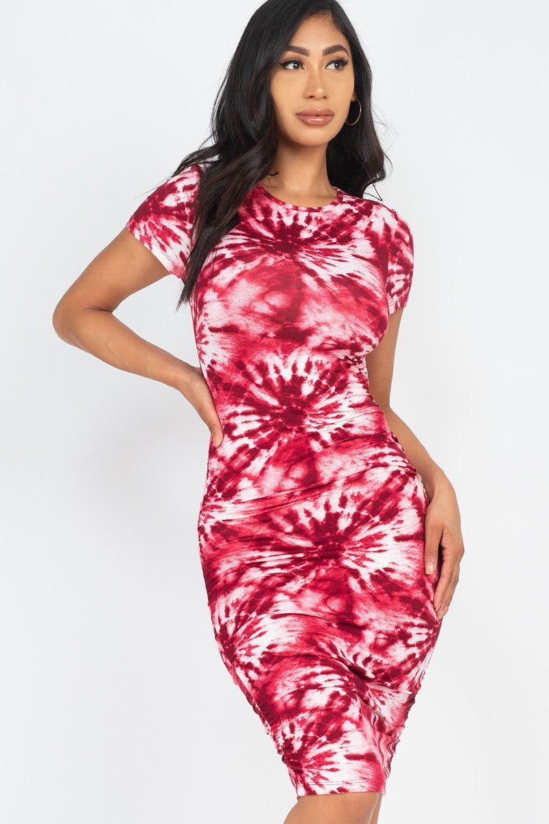 Tie-dye Printed Dress - Passion 4 Fashion USA