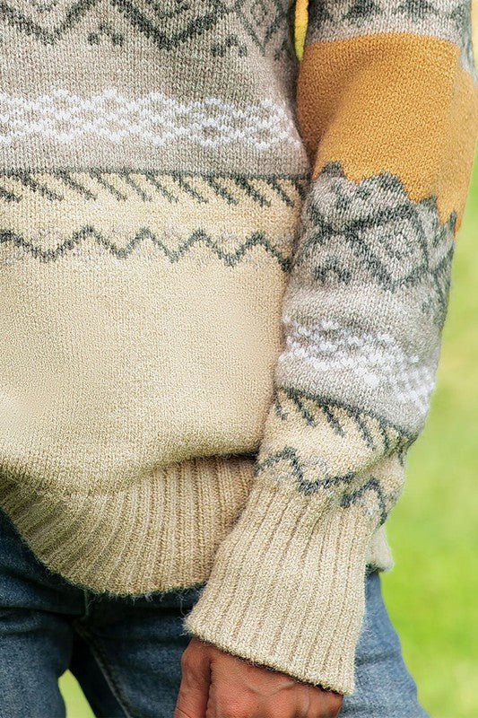 Toasty And True Multicolored Sweater - Passion 4 Fashion USA