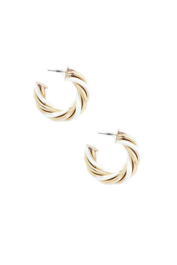 Twisted Open Circle Earring - Passion 4 Fashion USA